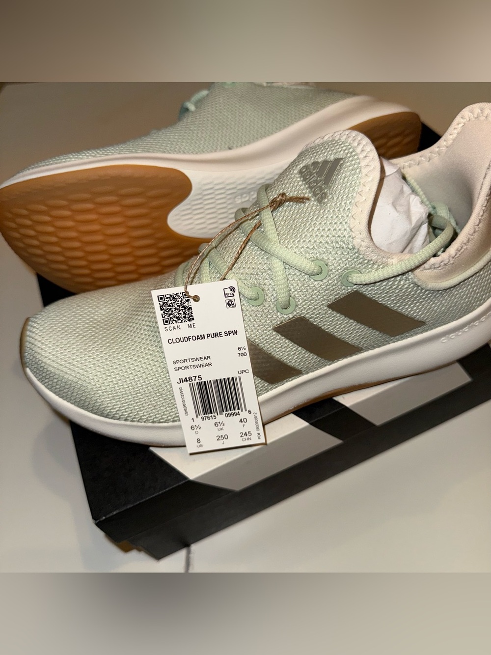 adidas Cloudfoam Pure - Linen Green